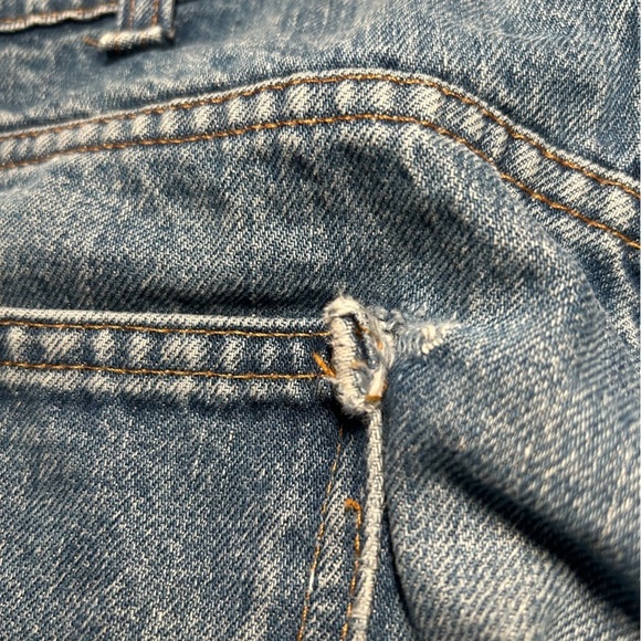 Vintage 70s Levi’s Orange Tab 505 Jeans 34x32 - Picture 8 of 9